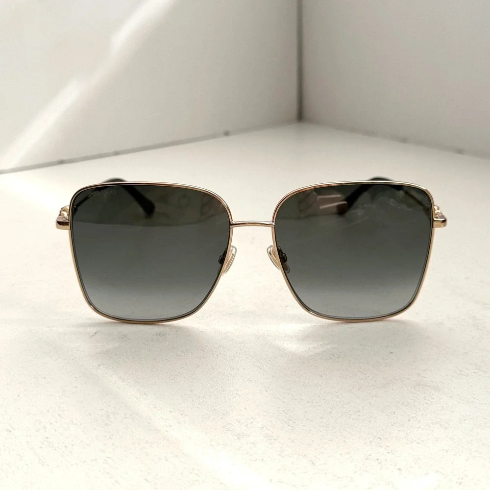 Jimmy Choo Women's Hester 59mm Sunglasses Summer Vacation Smoke‎ Lenses UV
